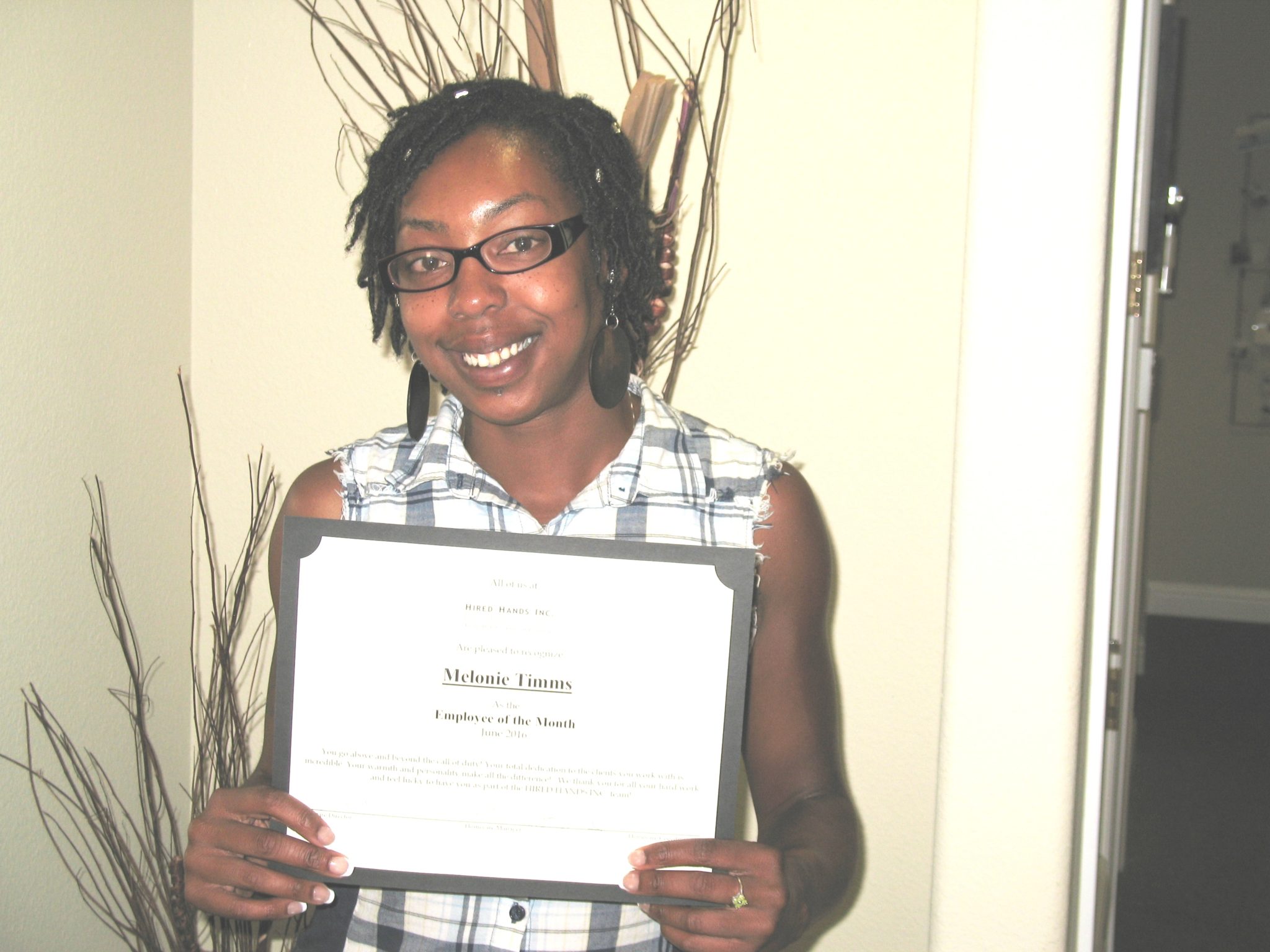 Employee of the Month for Pleasanton!!