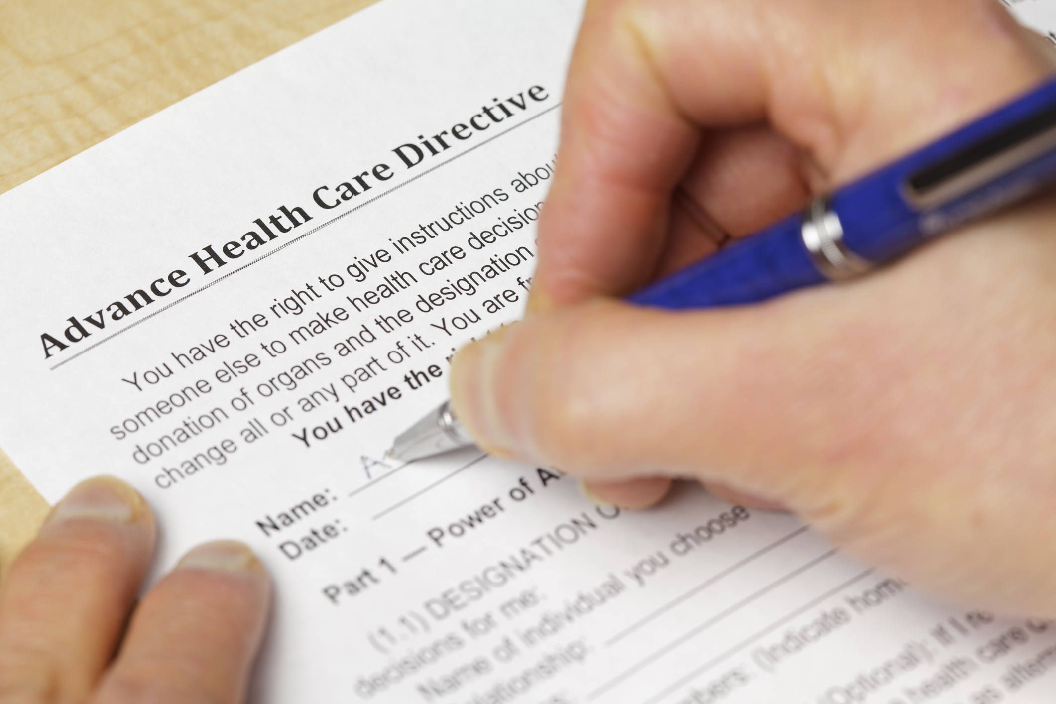 Advance Health Care Directives Provide Peace of Mind